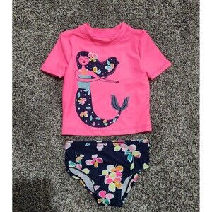 Carter's Pink Mermaid Swim Set